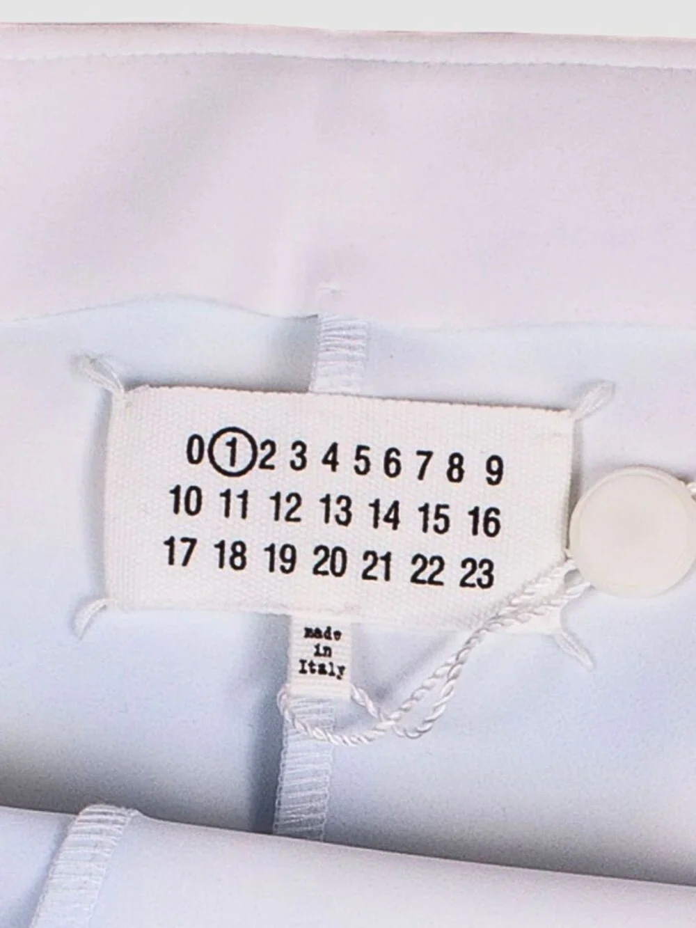 MAISON MARGIELA FW13 TROMPE L'OEIL WHITE BLUE JEANS PRINT LEGGINGS